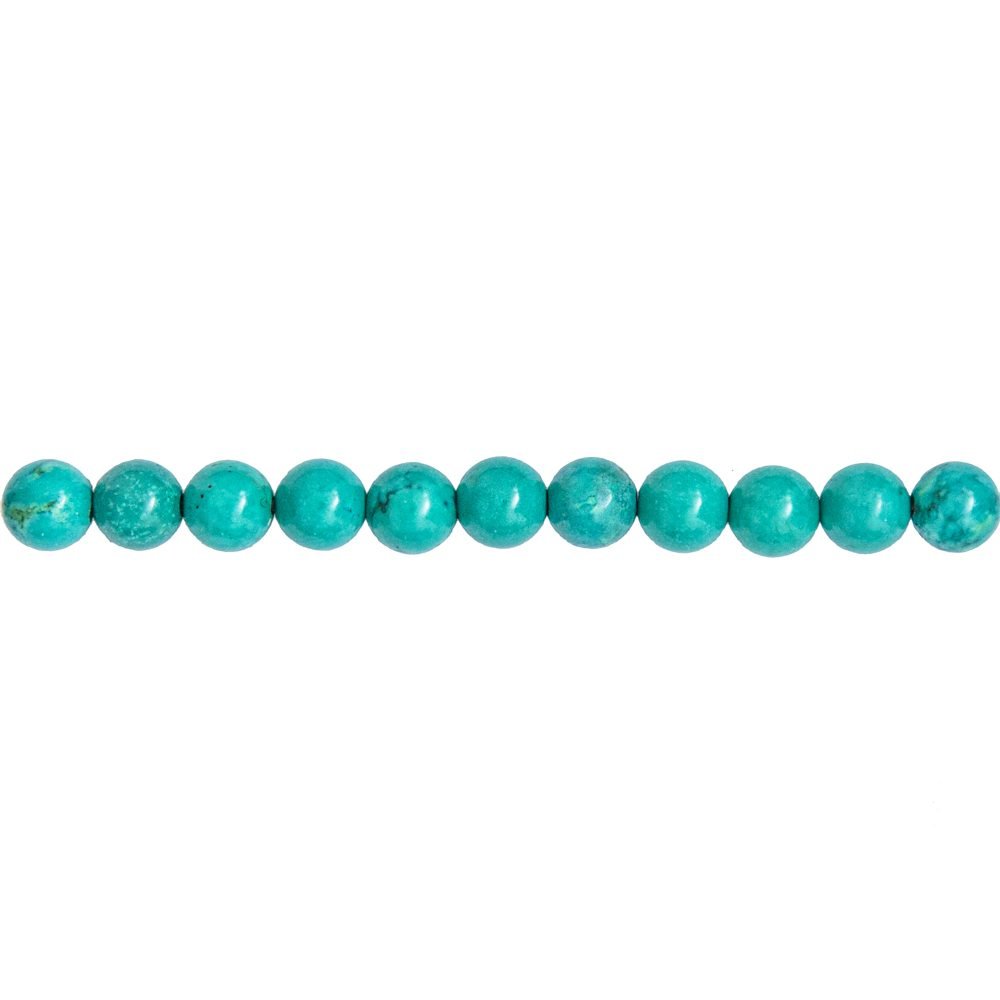 Turquoise Line - 6 mm Bead