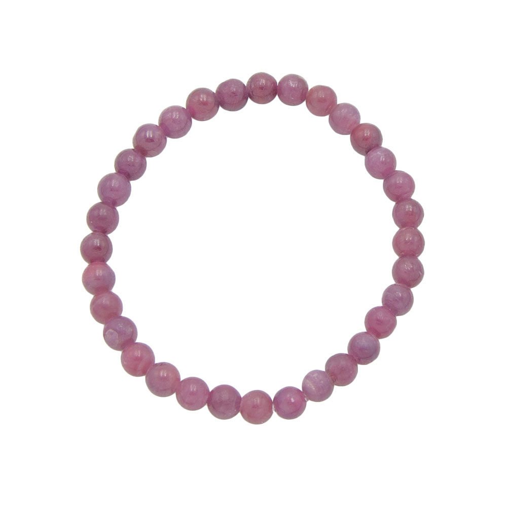 Ruby Bracelet - 6 mm Bead